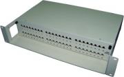 Кросс оптический 19'' стоечный на 48 адаптеров ST, 2U, с 4-мя сплайс-кассетами LANMASTER LAN-FOB-RM-48ST Кросс оптический 19'' стоечный на 48 адаптеров ST, 2U, с 4-мя сплайс-кассетами LANMASTER LAN-FOB-RM-48ST