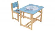 Комплект растущей детской мебели Polini Kids Disney baby 400 SM, Микки Маус, 68х55, синий-натуральны Комплект растущей детской мебели Polini Kids Disney baby 400 SM, Микки Маус, 68х55, синий-натуральны