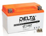 Аккумулятор 12в 7ач Delta Ct1207.2 (ytz7s) (кислотный, герметичный) (обрат полярн) (113*69*108мм) Аккумулятор 12в 7ач Delta Ct1207.2 (ytz7s) (кислотный, герметичный) (обрат полярн) (113*69*108мм)