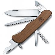 Нож перочинный Victorinox Forester 111 мм 10 функций с фиксатором лезвия деревянная рукоять Нож перочинный Victorinox Forester 111 мм 10 функций с фиксатором лезвия деревянная рукоять