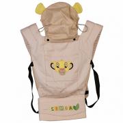 Рюкзак-кенгуру Polini kids Disney baby Король Лев , с вышивкой, бежевый Рюкзак-кенгуру Polini kids Disney baby Король Лев , с вышивкой, бежевый