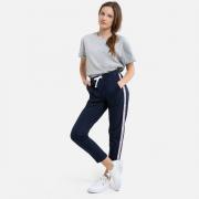 Брюки La Redoute Спортивные с полосками по бокам 10 лет - 138 см синий Брюки La Redoute Спортивные с полосками по бокам 10 лет - 138 см синий
