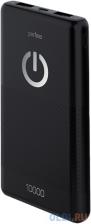 Perfeo Powerbank 10000 mah + Micro usb /In Micro usb /Out USB 1 А, 2.1A/ Black (PF_B4296)