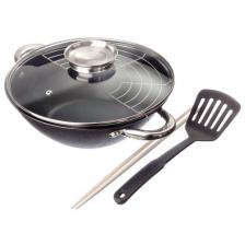 Узбекский казан Satoshi Kitchenware 808030, черный, 3.6 л