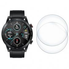 Стекло защитное гибридное Krutoff для смарт часов Honor Magic Watch 2 (46mm) 2 шт.