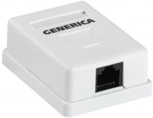 IEK CS2-1C5EU-12-G Розетка инф. настенная RJ45 кат. 5Е UTP 1 порт GENERICA 1 шт