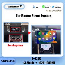13,3-дюймовый Android 14 для Range Rover Evoque L538 2012-2018 Автомобильный GPS-навигатор Радио Мультимедийный плеер Carplay OEM меню HD экран
