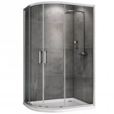 Душевой уголок Abber Schwarzer Diamant AG01118 110x80, профиль хром, стекло прозрачное