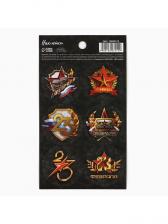 Наклейки бумажные «С 23 февраля», на подарки, 9x16 см