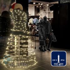 Светодиодная гирлянда Rich LED 10 м, 100 LED, 220 В, соединяемая, теплая белая, прозрачный провод, RL-S10C-220V-T/WW, цена за 1 шт.