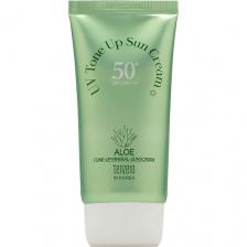 TENZERO Солнцезащитный крем для лица с алоэ, SPF50/PА++++ UV Tone Up Face Sun Cream Aloe 70
