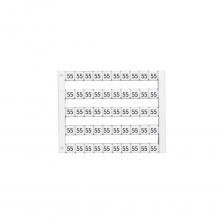 Горизонтальная маркировка Klemsan DY5, (W), DY5, 1 пластина 500 шт. 0.0.0.5.05082