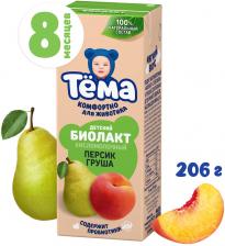 Биолакт Тема Персик и груша 3% 206г. Доставим до двери!