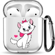 Силиконовый чехол для наушников Airpods 1/2 "Аристократка Мари"