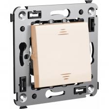 Одноклавишный переключатель в стену Одноклавишный переключатель в стену DKC, Avanti, Ванильная дымка 4405113