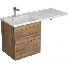 Тумба подвесная Nera 55см с 2-мя ящиками (55530) Корпус ЛДСП 16мм, покрытие ламинированное, цвет пихта Фасад МДФ 16мм, покрытие ламинированное, цвет пихта 2 ящика - тип открывания Push-to-Open Верхний ящик с системой разделения Отдельно необходимо приобрести раковину Magenta 1200 (Paola)