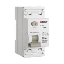 EKF E1026M25100 Выключатель дифференциального тока ВД-100N 2P 25А 100мА тип AC эл-мех 6кА 1 шт