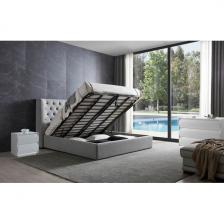 Кровать GC1726 (180-200) серый FA905-31с ящиком для белья ESF 180GREY STORAGE