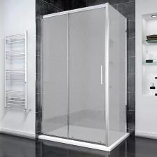 Душевой уголок Veconi Rovigo RV-055 100х100 см, профиль хром, стекло текстурное pear