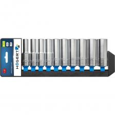 Набор головок глубоких шестигранных (10 шт; 76 мм; 1/2") HOEGERT TECHNIK HT1A888