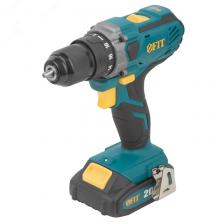 Дрель-Шуруповерт Fit 79901, аккумуляторный, 20 В, 0-400/1400 об/мин, 40 Нм, 2, Li-Ion, 2,0 Ач, 1,25 ч., рез. накл., кейс