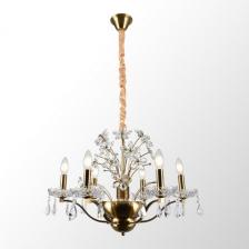 Подвесная хрустальная люстра Lussole Rains LSP-6011 подсвечник