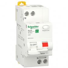 Дифференциальный автомат Schneider Electric Resi9 2П 30 мА C 6 кА AC электромеханический 1 шт.