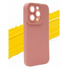 Чехол для Apple iPhone 14 Pro / айфон 14 про с полной защитой камеры пудровый