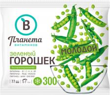 Зеленый горошек Планета Витаминов быстрозамороженный 300г