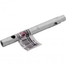 Трубчатый ключ используется в процессе ремонта и обслуживании автомобиля, а также для других ремонтных работ. Благодаря специальной форме, ключ подходит для работ в труднодоступных местах. Трубчатый ключ представляет собой трубку, на сторонах которой расположены головки в виде шестигранников разных размеров. В трубке сформированы округлые отверстия для воротка, что облегчает закручивание или откручивание крепежа.