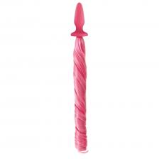 Анальная пробка хвост Единорога NS Novelties Pastel Pink, розовый