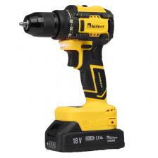Дрель-шуруповерт аккумуляторная Kolner KDD 18BL-1K 8020100601 (18V UNI-M, BL, 38/18 Нм, 0-350/1350 об/мин, АКБ 1x2.0 Ач, ЗУ, кейс)