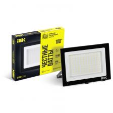 Прожектор СДО 06-100 светодиодный черный IP65 6500 K IEK, цена за 1 шт