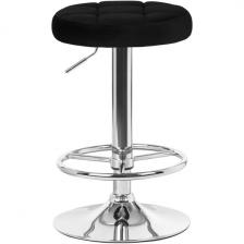 Табурет барный (черный велюр (MJ9-101)) Dobrin 5008-LM BRUNO BRUNO, цвет сиденья черный (MJ9-101), основания хром