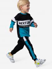 Комплект для мальчика: лонгслив, брюки PlayToday, Черный