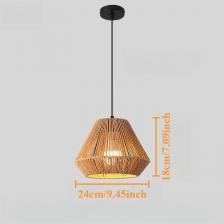 JOYINLED Подвесной светильник из ротанга 9,64"