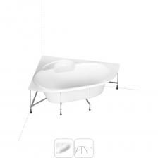 Угловая акриловая ванна Lavinia Boho Bell Pro S1-3702150L