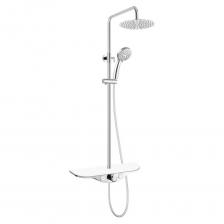 Душевая система с тропическим душем и полочкой CULTO Moto создана чтобы доставлять удовольствие. Душевой гарнитур оснащен рычагом быстрой настройки высоты штанги для душа, что позволяет регулировать высоту тропического душа от 80 до 115 см, а также держателем для душа. Ручной душ имеет 5 режимов и удобное переключение на лейке ручного душа. В комплект входит полочка на которой удобно разместятся аксессуары для ванной комнаты. Душевая стойка имеет удобное кнопочное управление, благодаря которому смеситель легко настраивать, а внешний вид подойдет к современному дизайну ванной, душевой комнаты или душевой кабины. Продукция компании CULTO проходит контроль качества и изготавливается в соответствии с высокими международными стандартами.