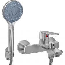 Смеситель для ванны Juguni одноручный литой излив 16,5 см, КЕРАМИЧЕСКИЙ дивертор, карт. 35 мм 0402.187