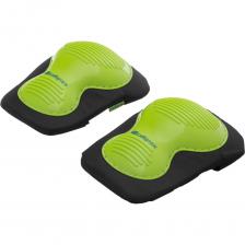 Наколенники Сибртех 89413 с рифленой PVC-накладкой и вставкой из этиленвинилацетата (EVA) используются во время проведения строительных, ремонтных, садовых и других видов работ как в помещении, так и под открытым небом. Наколенники анатомической формы и универсального размера подойдут всем пользователям.ПреимуществаУсиленная защита — мягкие вставки из EVA предохраняют коленные суставы от давящих нагрузок, а ударопрочные чашки из PVC-пластика предотвращают травмирование и не деформируются.Быстрая и надежная фиксация — для крепления на ногах предусмотрены удобные двойные эластичные ремни на «липучках».Комфортная работа — рифленая поверхность обеспечивает нескользящие свойства.