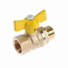 Кран шаровой газовый «ГАЛЛОП» DN-15 231, внутренняя/наружная резьба 1/2", бабочка