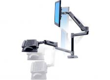 Крепление Ergotron WorkFit-LX двойное настольное (45-405-026) Sit-Stand для монитора, клавиатуры/мыши