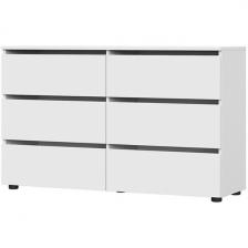 Комод Арника Токио (6 ящиков), белый