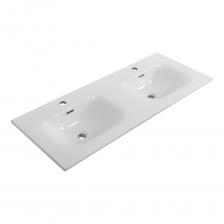 Керамическая раковина Cezares с двумя чашами, 1210x460x170 мм CZR-8099-120-2