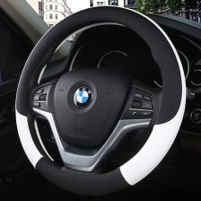 Универсальный кожаный чехол для руля автомобиля, аксессуары для автомобиля, чехлы для руля, обивка автомобиля