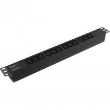 EXEGATE Блок розеток ServerPro PDU-19H007 Al-12C13-C20, 19",1U,алюм, 12 IEC 320 C13, С20 [EX280865RUS]
