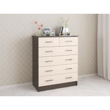 Комод ТЭКС большой Катрин 5, венге/дуб молочный