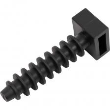 Дюбель под хомут-стяжку от Gigant 123996 служит для крепления кабельных хомутов-стяжек к основаниям. Материал - полиамид 6.6. Температура эксплуатации - от -40 до +85 °С. Температура монтажа - от 0 до +60 °С. Позволяет исключить из процесса монтажных работ дюбели и шурупы. Совместим с различными материалами: бетон, ячеистый бетон, газобетон, полнотелый и пустотелый кирпич, плиты, блоки, камень. Подойдет как для наружных, так и для внутренних работ. Сделан из нейлона 6.6, что обеспечивает высокую прочность и долговечность. Устойчив к УФ-излучению.