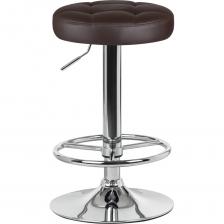 Табурет барный DOBRIN BRUNO отлично подойдет для кухни, бара, кафе, ресторана, на дачу, парикмахерскую, в салон красоты или барбершоп. Сиденье круглой формы, мягкое, без спинки. Основание сделано из прочного металла. Есть механизм вращения. Табурет без подлокотников. Табурет с газлифтом, с регулировкой высоты с максимальной высотой 83 см и минимальной высотой 61 см, ширина 36 см, глубина 36 см. Требуется простейшая сборка, удобная инструкция прилагается. Максимальная нагрузка 100 кг.