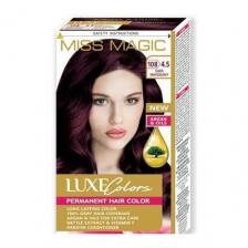 Miss Magic Luxe Colors Стойкая краска для волос c экстрактом крапивы, витамином F и кератином, 108 (4.5) темный махагон, 108 мл